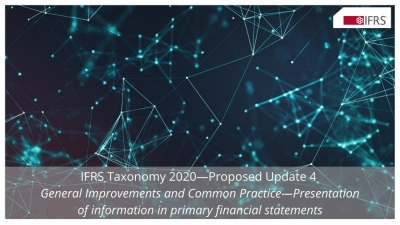 شارك برأيك: اقتراح تغييرات على تصنيف IFRS المصمم لدعم وضع علامات عالية الجودة على المعلومات المقدمة في القوائم المالية الأولية