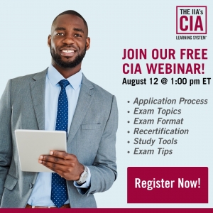 ندوة علي الويب: زيادة فرصك في اجتياز اختبار المدقق الداخلي المعتمد (CIA)