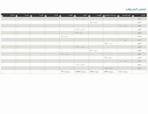 نموذج عمل دفتر يومية المصروفات