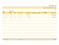 نموذج عمل لتعقب العملاء المحتملين