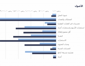 نموذج عمل الميزانية العمومية الزرقاء