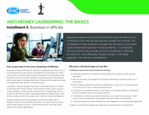 الاتحاد الدولي للمحاسبين ومعهد المحاسبين القانونيين يطلقان الحلقة السادسة من السلسلة التعليمية: مكافحة غسيل الأموال