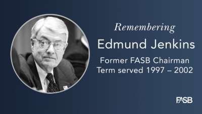 وفاة إد جينكينز، رئيس FASB السابق، عن عمر 85 عامًا