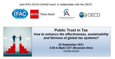 حدث: ثقة الجمهور في الضرائب، كيف يمكن تعزيز فعالية واستدامة وعدالة النظم الضريبية العالمية؟