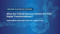 ما هي عوامل النجاح الحاسمة للتحولات الرقمية لمنظمات المحاسبة المهنية؟